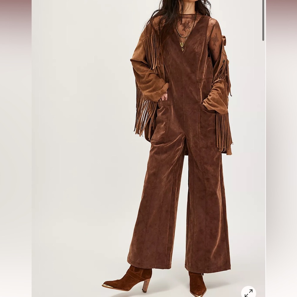 We The Free Nico Faux Suede One-Piece